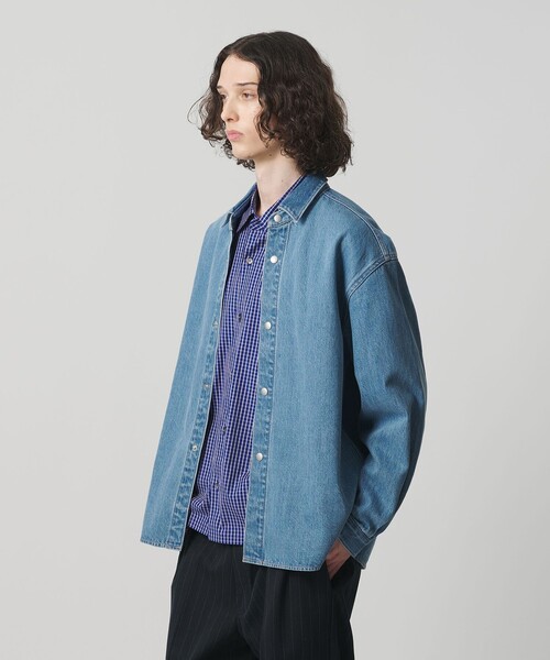 MONKEY TIME(モンキータイム)の「デニム CPO シャツ(シャツ/ブラウス・メンズ・ライトブルー・XL/L/M/S)」の2枚目の写真