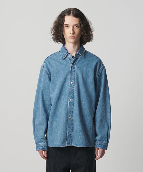 MONKEY TIME(モンキータイム)の「デニム CPO シャツ(シャツ/ブラウス・メンズ・ライトブルー・XL/L/M/S)」の8枚目の写真