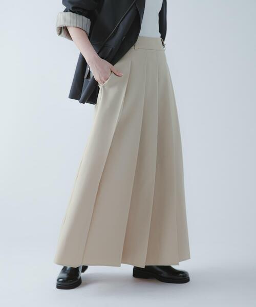 SENSE OF PLACE by URBAN RESEARCH(センスオブプレイスバイアーバンリサーチ)の「『撥水/防花粉』SKINProofフロントプリーツスカート(スカート・レディース・ブラック/ブラウン/ベージュ・SMALL/MEDIUM)」の8枚目の写真