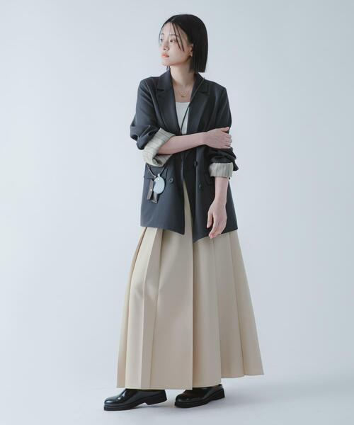 SENSE OF PLACE by URBAN RESEARCH(センスオブプレイスバイアーバンリサーチ)の「『撥水/防花粉』SKINProofフロントプリーツスカート(スカート・レディース・ブラック/ブラウン/ベージュ・SMALL/MEDIUM)」の11枚目の写真