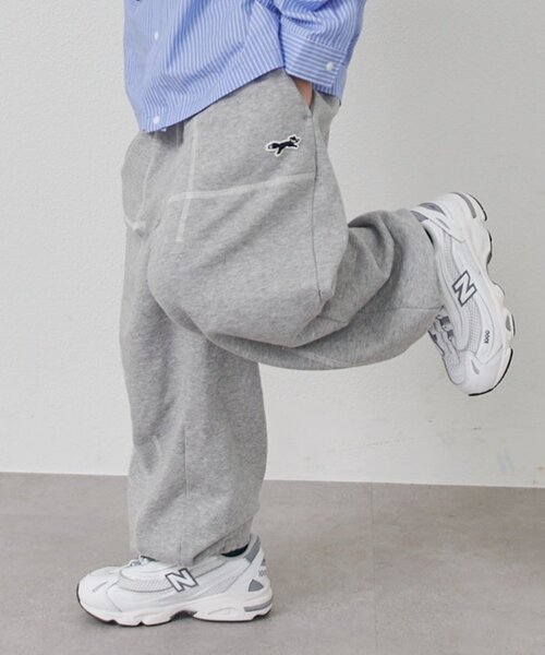 CIAOPANIC TYPY（チャオパニックティピー）の「【KIDS】【FOX×TYPY】配色ステッチカーブスウェット《ジュニアサイズあり》（その他パンツ・キッズ・アイボリー/ブルー/グレー・110/150/130）」の2枚目の写真