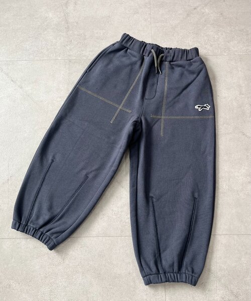 CIAOPANIC TYPY（チャオパニックティピー）の「【KIDS】【FOX×TYPY】配色ステッチカーブスウェット《ジュニアサイズあり》（その他パンツ・キッズ・アイボリー/ブルー/グレー・110/150/130）」の3枚目の写真