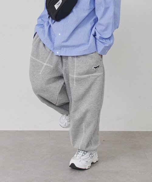 CIAOPANIC TYPY（チャオパニックティピー）の「【KIDS】【FOX×TYPY】配色ステッチカーブスウェット《ジュニアサイズあり》（その他パンツ・キッズ・アイボリー/ブルー/グレー・110/150/130）」の13枚目の写真