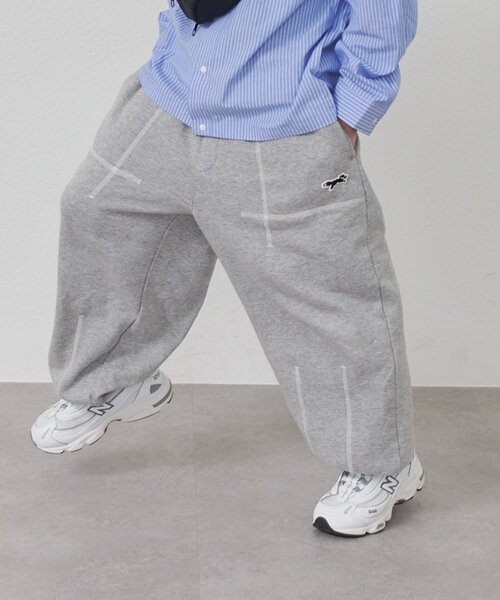 CIAOPANIC TYPY（チャオパニックティピー）の「【KIDS】【FOX×TYPY】配色ステッチカーブスウェット《ジュニアサイズあり》（その他パンツ・キッズ・アイボリー/ブルー/グレー・110/150/130）」の16枚目の写真