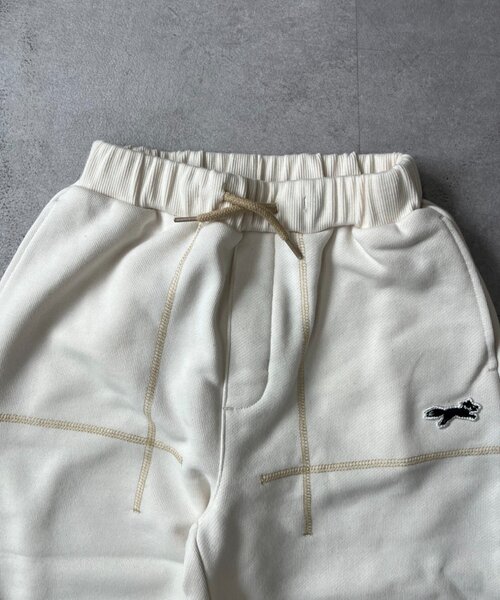CIAOPANIC TYPY（チャオパニックティピー）の「【KIDS】【FOX×TYPY】配色ステッチカーブスウェット《ジュニアサイズあり》（その他パンツ・キッズ・アイボリー/ブルー/グレー・110/150/130）」の9枚目の写真