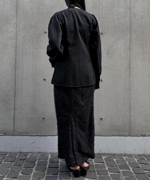 &g'aime(アンジェム)の「【&g'aime 】デニムチュニック Denim Tunic Blouse(シャツ/ブラウス・レディース・ブラック/ブルー・FREE)」の5枚目の写真