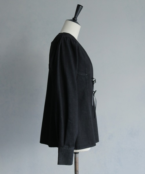 &g'aime(アンジェム)の「【&g'aime 】デニムチュニック Denim Tunic Blouse(シャツ/ブラウス・レディース・ブラック/ブルー・FREE)」の18枚目の写真