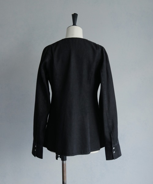 &g'aime(アンジェム)の「【&g'aime 】デニムチュニック Denim Tunic Blouse(シャツ/ブラウス・レディース・ブラック/ブルー・FREE)」の19枚目の写真