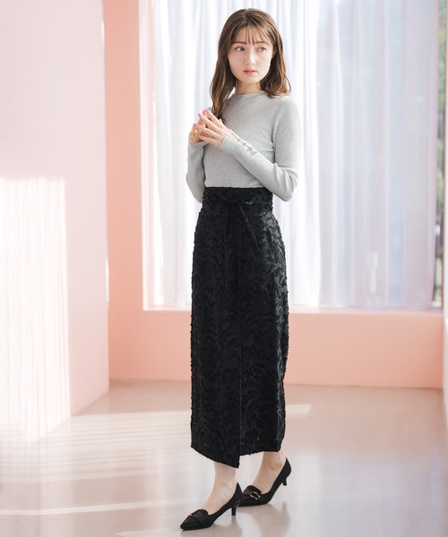 MISCH MASCH（ミッシュマッシュ）の「2026春夏新作 ジャガードタイトスカート（スカート・レディース・ホワイト/ブラック・S/M）」の15枚目の写真