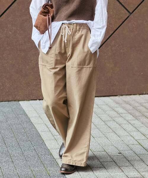 JOURNAL STANDARD(ジャーナルスタンダード)の「《追加2》EASY Utility パンツ(その他パンツ・レディース・ホワイト/ベージュ/カーキ・38/36)」の4枚目の写真