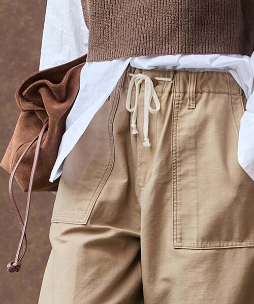 JOURNAL STANDARD(ジャーナルスタンダード)の「《追加2》EASY Utility パンツ(その他パンツ・レディース・ホワイト/ベージュ/カーキ・38/36)」の5枚目の写真