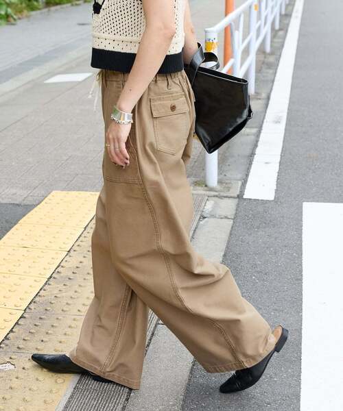 JOURNAL STANDARD(ジャーナルスタンダード)の「《追加2》EASY Utility パンツ(その他パンツ・レディース・ホワイト/ベージュ/カーキ・38/36)」の9枚目の写真