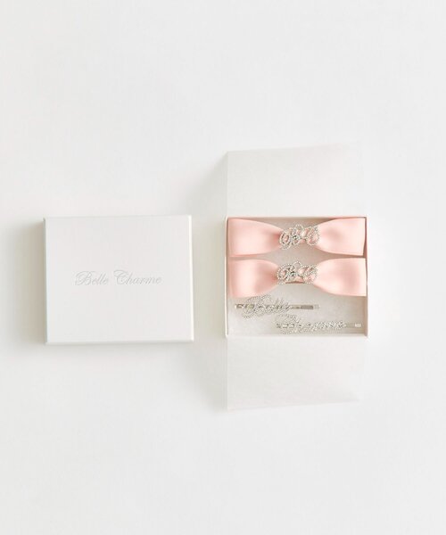 OLIVE des OLIVE（オリーブデオリーブ）の「【Belle Charme】Ribbon Barrette＆ Gloitter Pin Set（バレッタ/ヘアクリップ・レディース・ピンク/ブラック/アイボリー・FREE）」の22枚目の写真