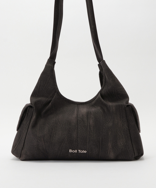 JOINT WORKS（ジョイントワークス）の「Boil Tale/ボイル テール MEGAN BAG(WASHED BLACK)（ショルダーバッグ・レディース・ブラック・FREE）」の5枚目の写真
