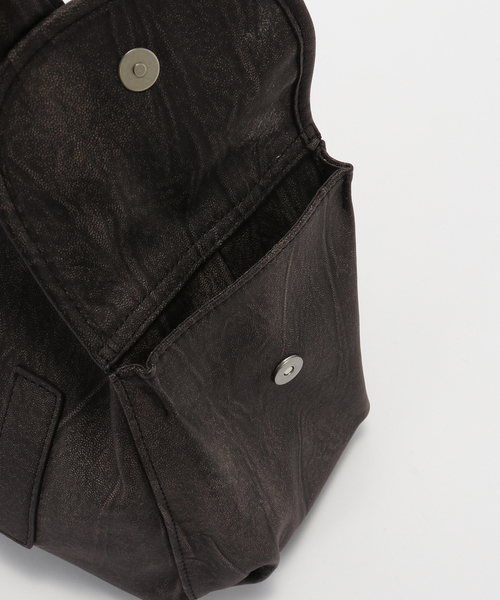 JOINT WORKS（ジョイントワークス）の「Boil Tale/ボイル テール MEGAN BAG(WASHED BLACK)（ショルダーバッグ・レディース・ブラック・FREE）」の11枚目の写真