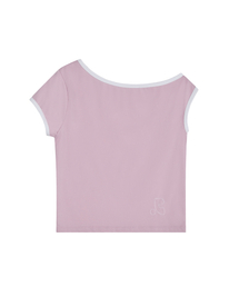 ONE SHOULDER T-SHIRT - PINK