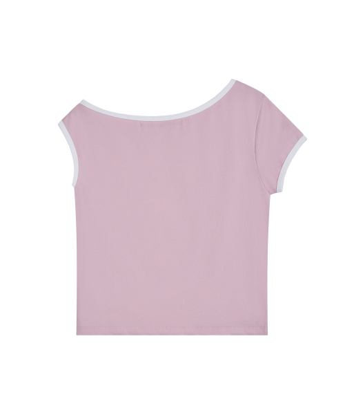 Rest&Recreation(レストアンドレクリエーション)の「ONE SHOULDER T-SHIRT - PINK(Tシャツ/カットソー・レディース・その他・ONE)」の2枚目の写真