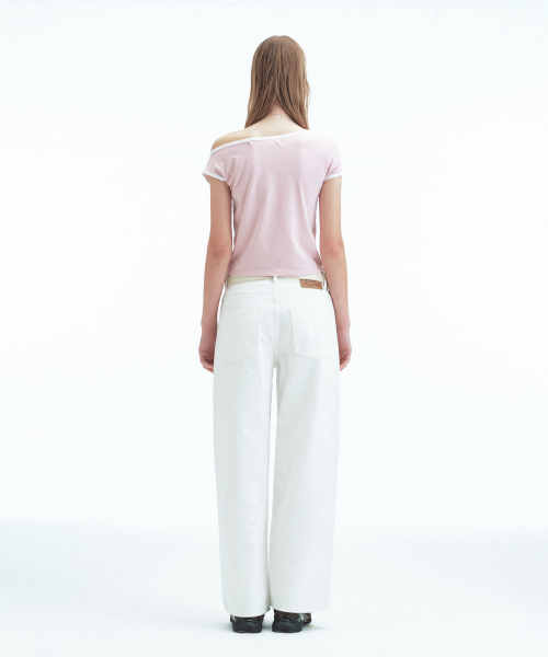 Rest&Recreation(レストアンドレクリエーション)の「ONE SHOULDER T-SHIRT - PINK(Tシャツ/カットソー・レディース・その他・ONE)」の5枚目の写真
