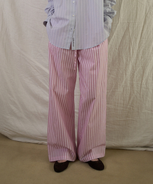 WITHOUT SUMMER（ウィズアウトサマ）の「ストライプイージーパンツ_ピンク（その他パンツ）」