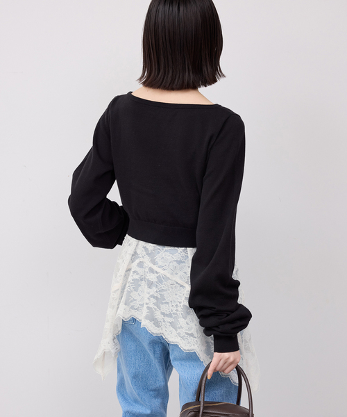 SLOBE IENA（スローブイエナ）の「レースペプラムキャミソール（キャミソール・レディース・グリーン/アイボリー・FREE）」の16枚目の写真