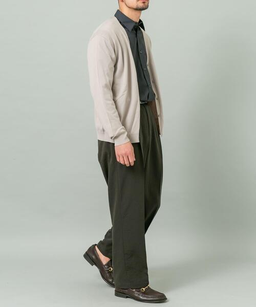 URBAN RESEARCH ROSSO MEN（アーバンリサーチロッソメン）の「『WEB限定』シルク混ベーシックカーディガン（カーディガン/ボレロ・メンズ・グレー系その他/ブラウン/ブルー系その他・LARGE/MEDIUM）」の17枚目の写真
