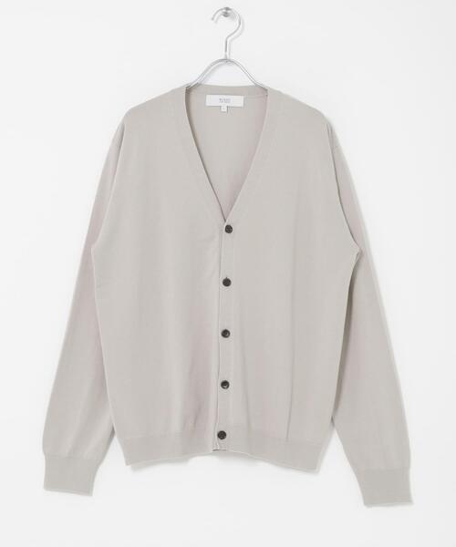 URBAN RESEARCH ROSSO MEN（アーバンリサーチロッソメン）の「『WEB限定』シルク混ベーシックカーディガン（カーディガン/ボレロ・メンズ・グレー系その他/ブラウン/ブルー系その他・LARGE/MEDIUM）」の18枚目の写真