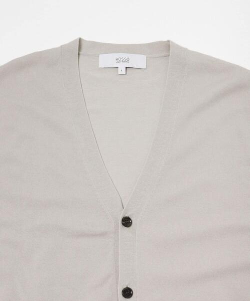 URBAN RESEARCH ROSSO MEN（アーバンリサーチロッソメン）の「『WEB限定』シルク混ベーシックカーディガン（カーディガン/ボレロ・メンズ・グレー系その他/ブラウン/ブルー系その他・LARGE/MEDIUM）」の19枚目の写真