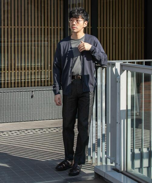 URBAN RESEARCH ROSSO MEN（アーバンリサーチロッソメン）の「『WEB限定』シルク混ベーシックカーディガン（カーディガン/ボレロ・メンズ・グレー系その他/ブラウン/ブルー系その他・LARGE/MEDIUM）」の22枚目の写真