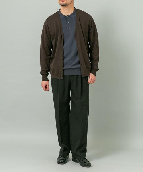 URBAN RESEARCH ROSSO MEN（アーバンリサーチロッソメン）の「『WEB限定』シルク混ベーシックカーディガン（カーディガン/ボレロ・メンズ・グレー系その他/ブラウン/ブルー系その他・LARGE/MEDIUM）」の6枚目の写真