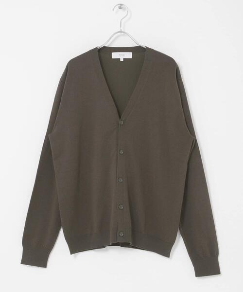 URBAN RESEARCH ROSSO MEN（アーバンリサーチロッソメン）の「『WEB限定』シルク混ベーシックカーディガン（カーディガン/ボレロ・メンズ・グレー系その他/ブラウン/ブルー系その他・LARGE/MEDIUM）」の9枚目の写真