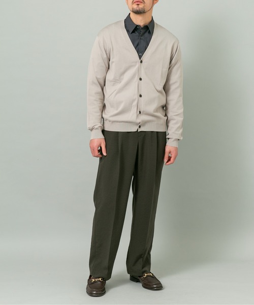 URBAN RESEARCH ROSSO MEN(アーバンリサーチロッソメン)の「シルク混ベーシックカーディガン(カーディガン/ボレロ・メンズ・グレー系その他/ブラウン/ブルー系その他・LARGE/MEDIUM)」の6枚目の写真