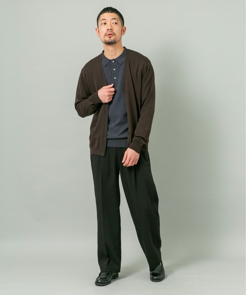 URBAN RESEARCH ROSSO MEN(アーバンリサーチロッソメン)の「シルク混ベーシックカーディガン(カーディガン/ボレロ・メンズ・グレー系その他/ブラウン/ブルー系その他・LARGE/MEDIUM)」の14枚目の写真