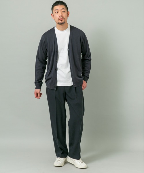 URBAN RESEARCH ROSSO MEN(アーバンリサーチロッソメン)の「シルク混ベーシックカーディガン(カーディガン/ボレロ・メンズ・グレー系その他/ブラウン/ブルー系その他・LARGE/MEDIUM)」の17枚目の写真