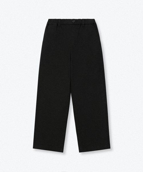 MUSINSA STANDARD KIDS（ムシンサスタンダードキッズ）の「レギュラーフィットバンディングチノパンツ[ブラック]（その他パンツ・レディース・その他・100/110/120/130/140/150/160）」の3枚目の写真