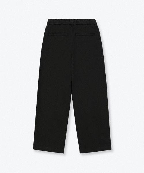 MUSINSA STANDARD KIDS（ムシンサスタンダードキッズ）の「レギュラーフィットバンディングチノパンツ[ブラック]（その他パンツ・レディース・その他・100/110/120/130/140/150/160）」の4枚目の写真