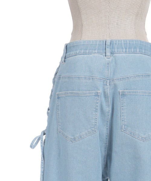 axes femme(アクシーズファム)の「サイドレース×リボンパンツ(その他パンツ・レディース・グレー/ピンク/ケミカルウォッシュ・FREE)」の6枚目の写真