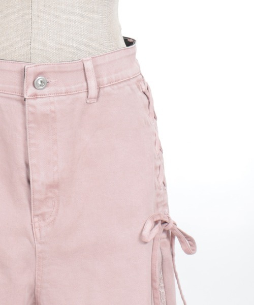 axes femme(アクシーズファム)の「サイドレース×リボンパンツ(その他パンツ・レディース・グレー/ピンク/ケミカルウォッシュ・FREE)」の10枚目の写真