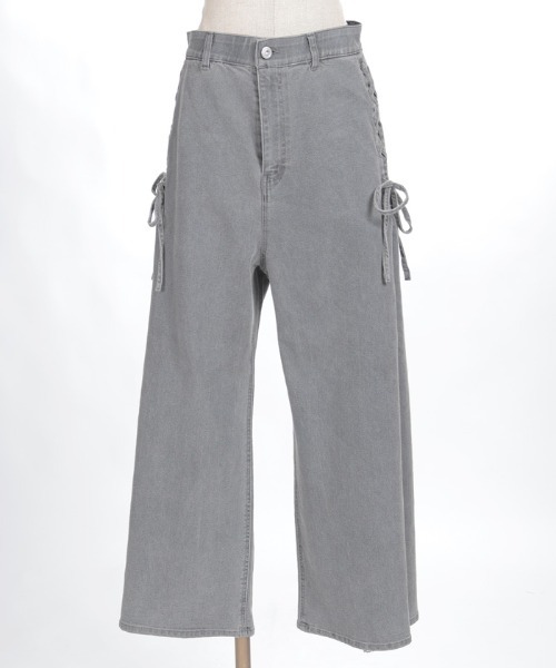 axes femme(アクシーズファム)の「サイドレース×リボンパンツ(その他パンツ・レディース・グレー/ピンク/ケミカルウォッシュ・FREE)」の14枚目の写真