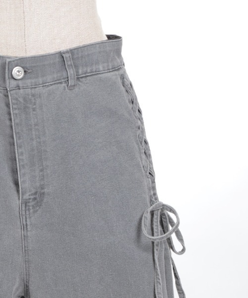 axes femme(アクシーズファム)の「サイドレース×リボンパンツ(その他パンツ・レディース・グレー/ピンク/ケミカルウォッシュ・FREE)」の17枚目の写真