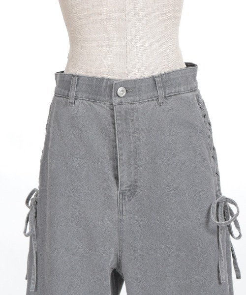 axes femme(アクシーズファム)の「サイドレース×リボンパンツ(その他パンツ・レディース・グレー/ピンク/ケミカルウォッシュ・FREE)」の19枚目の写真