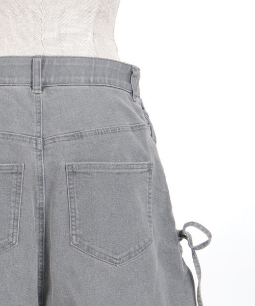 axes femme(アクシーズファム)の「サイドレース×リボンパンツ(その他パンツ・レディース・グレー/ピンク/ケミカルウォッシュ・FREE)」の4枚目の写真