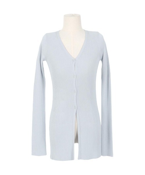 LUDICRUM(ルーディクルム)の「UV Cut summer rib knit cardigan(カーディガン/ボレロ・レディース・オフホワイト/ライトブルー/ブラック・FREE)」の10枚目の写真