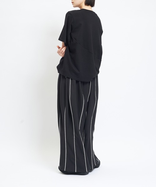 gomme(ゴム)の「チューリップツイルパンツ(その他パンツ・レディース・ブラック・MEDIUM)」の4枚目の写真