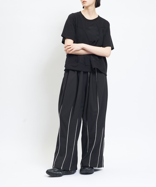 gomme(ゴム)の「チューリップツイルパンツ(その他パンツ・レディース・ブラック・MEDIUM)」の5枚目の写真