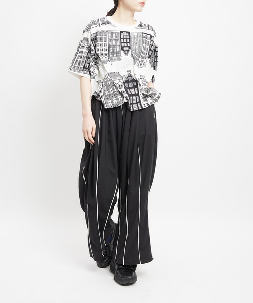 gomme(ゴム)の「チューリップツイルパンツ(その他パンツ・レディース・ブラック・MEDIUM)」の19枚目の写真