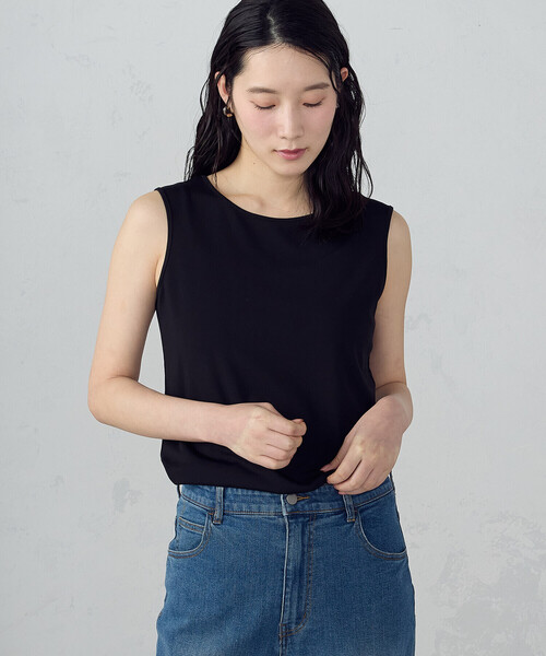 COMME CA ISM(コムサイズム)の「ベーシック タンクトップ(タンクトップ・レディース・ブラック/ホワイト・LARGE/MEDIUM)」の8枚目の写真