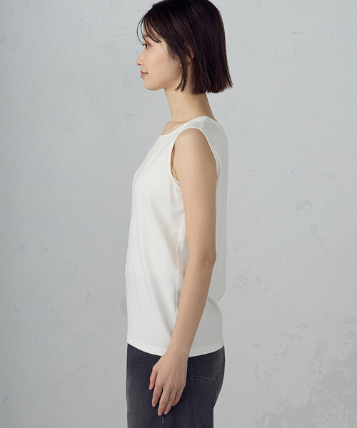 COMME CA ISM(コムサイズム)の「ベーシック タンクトップ(タンクトップ・レディース・ブラック/ホワイト・LARGE/MEDIUM)」の10枚目の写真