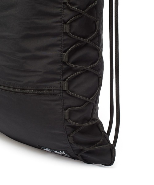 X-girl（エックスガール）の「FACE LABEL KNAPSACK（バックパック/リュック・レディース・ブラック/ベージュ/カモフラージュ・ONE SIZE）」の17枚目の写真