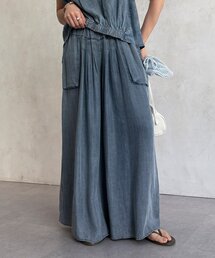 DouDou（ドゥドゥ）の「【WEB限定/セットアップ対応】リヨセルデニムワイドパンツ（その他パンツ）」