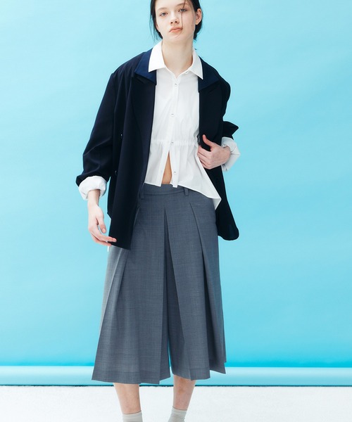 LE CIEL BLEU（ルシェルブルー）の「プリーツハーフパンツ / Pleated Half Pants（その他パンツ・レディース・グレー/マルチ/ブラック・34/36/38）」の3枚目の写真